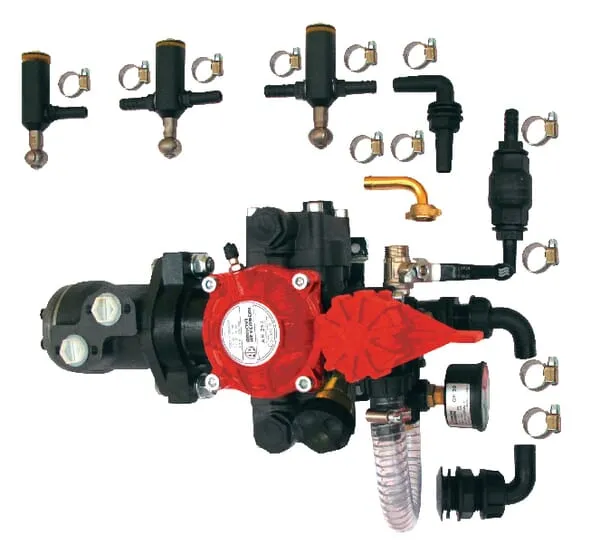 Interní čištění nádrže, hydraulický pohon