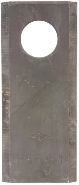 Nůž rotační sekačky rotace vlevo / vpravo 96 x 40 x 3 mm; otvor Ø 19 mm; vhodný pro Fella