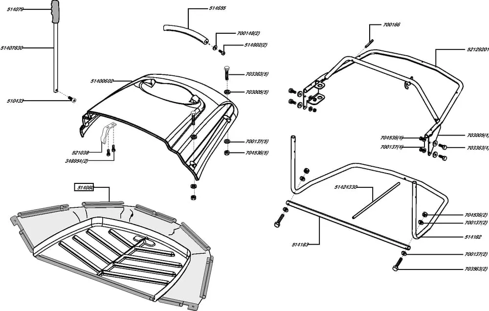 Zařízení k zachycování trávy pro AL-KO typ PowerLine T13-82HD