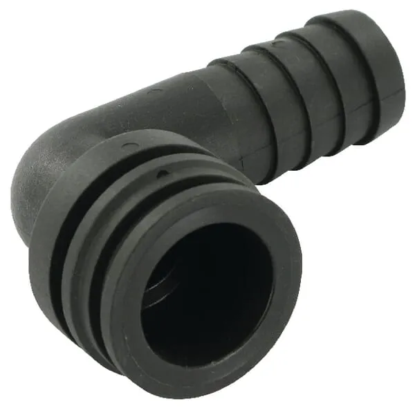 Hadicová přípojka 90° 20 mm s vnějším připojením T3