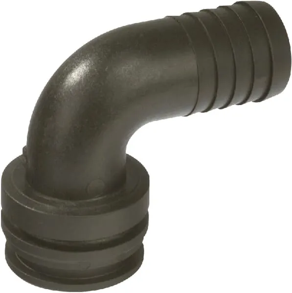 Hadicová přípojka 90° 30 mm s vnějším připojením T5