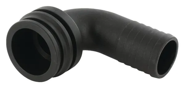 Hadicová přípojka 90° 35 mm s vnějším připojením T6