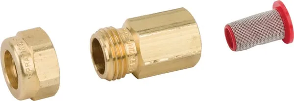 Držák trysky G1/4" z mosazi, s filtrem trysky