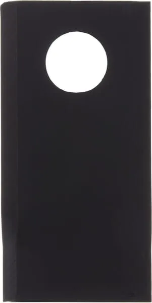 Nůž rotační sekačky rotace vpravo 98 x 48 x 4 mm; otvor Ø 19 mm; vhodný pro Fella