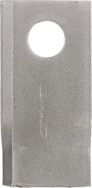 Nůž rotační sekačky rotace vpravo 98 x 48 x 4 mm; otvor Ø 19 mm; vhodný pro Fella / Fortschritt; 25 ks/bal.