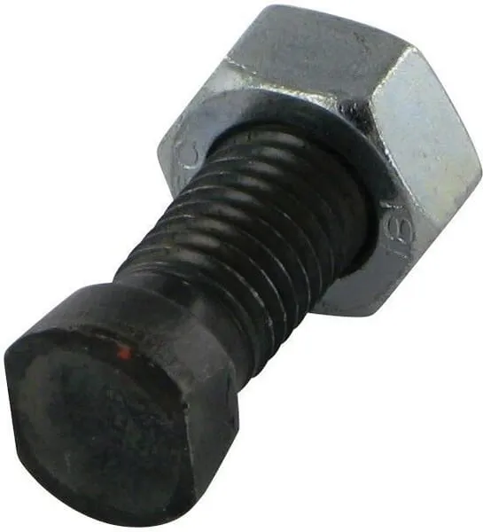 Pluhový šroub kónický se 2 pl.okraji + matice