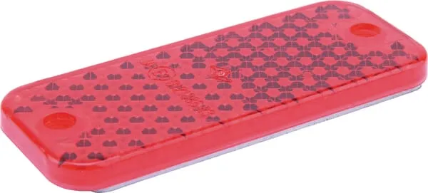 Odrazka plochá červená