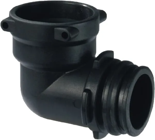 Arag 90° oblouk s vidlicovým spojením konektor/hrdlo