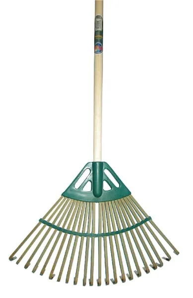 Bambusové hrábě na trávu s násadou 120 cm