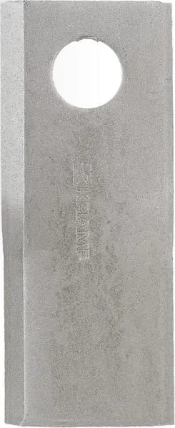 Nůž rotační sekačky rotace vpravo 118 x 48 x 4 mm; otvor Ø 19 mm; vhodný pro Fella; 25 ks/bal.