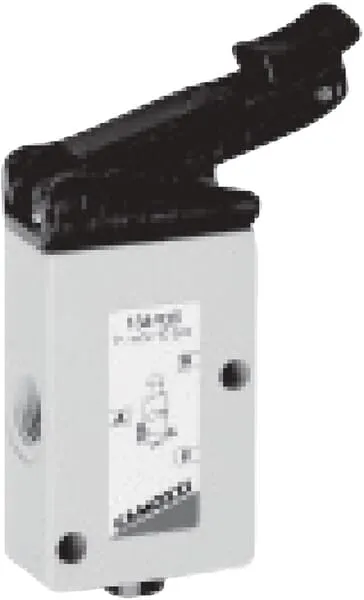 Ventil mechanický 3/2-cestný, monostabilní, s vratnou pružinou