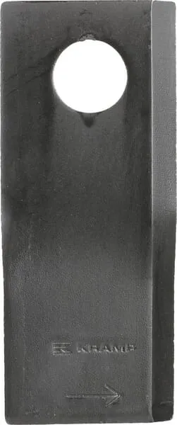 Nůž rotační sekačky rotace vlevo 112 x 48 x 4 mm; otvor Ø 19 mm; vhodný pro Fella / Krone; 25 ks/bal.