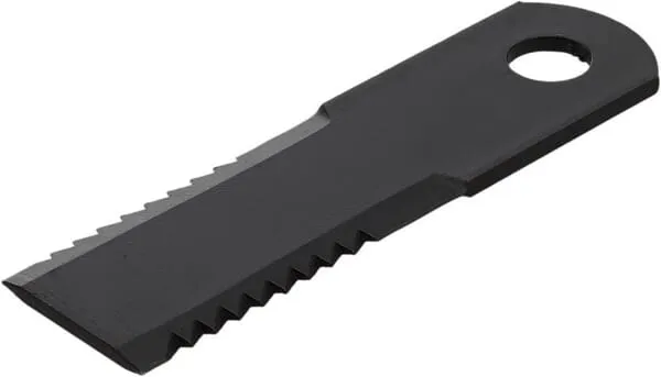 Nůž drtiče slámy 175 x 50 x 4,5 mm, vroubkovaný, Ø 20 mm