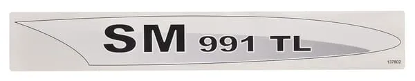 Štítek „SM 991 TL“ pr. Fella