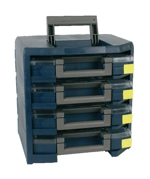 Systém HandyBoxxser se 4 kufříky na spojovací materiál