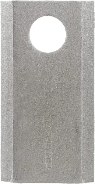 Nůž rotační sekačky rotace vlevo / vpravo 97 x 50 x 4 mm; otvor Ø 19 mm; vhodný pro Kongskilde JF / Stoll; 25 ks/bal.
