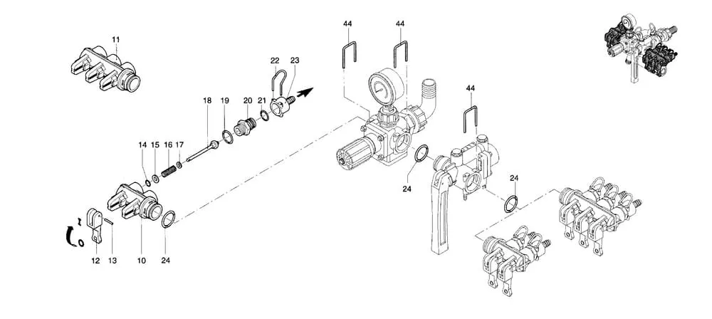 Šroub ventilu kompl.