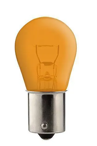Žárovka BA15s, 12 V, 21W, oranžová