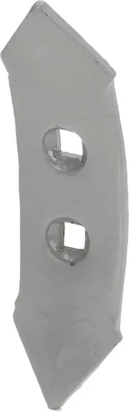 Radlice kultivátoru 490x75x10 mm, otočná, zahnutá, 2 otvory, vhodná pro Unia