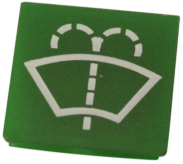 Symbol ostřikovačů čelního skla, zelený, SWF