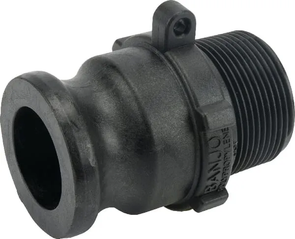 Camlock 1 1/2" vnější závit x 1 1/2" BSP vnější závit Banjo