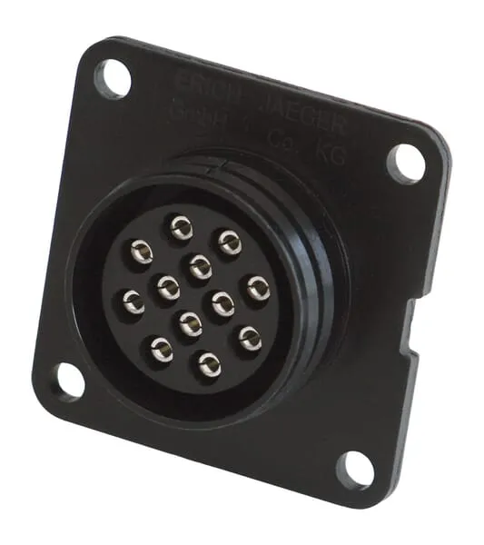 Zásuvka 12P/24V s kontakty zásuvky (VG 96923 A-12S / MS75021-2)