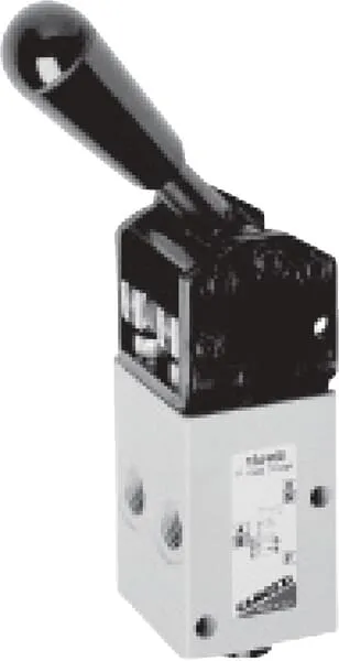 5/2cestný ruční pákový ventil, aretační