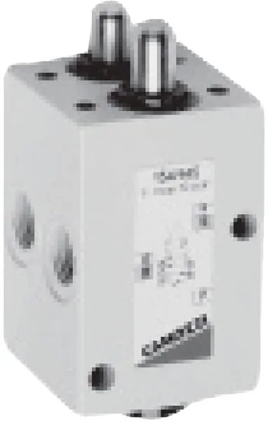 5/2cestný ventil se zdvihátkem, monostabilní s nastavením se zpětnou pružinou