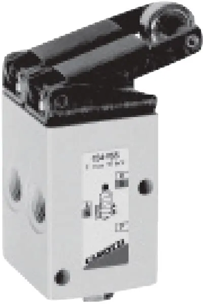 5/2cestný ventil s pákou a kladkou, monostabilní s nastavením se zpětnou pružinou