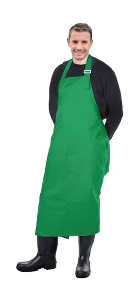 Pracovní zástěra, zelená