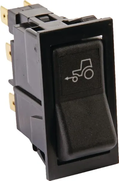 Kolébkový spínač, I-II, zapnuto-zapnuto, 5pólový, 4WD