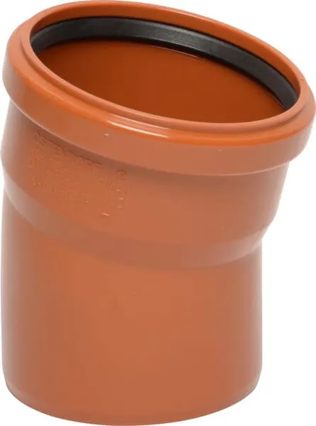 Ohyb PVC 110mm x 15°