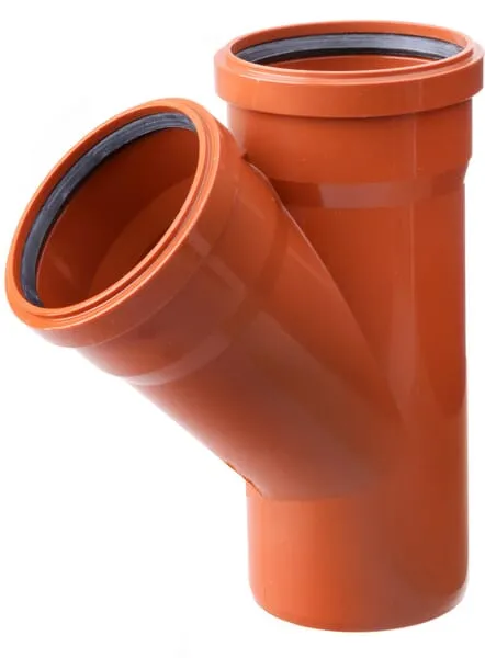 Y-kus PVC 110/110 mm x 45°