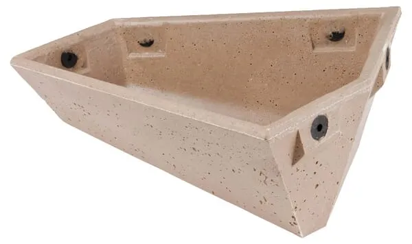 Koryto šikmé polymerbetonové do porodní klece, levé