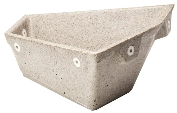 Koryto šikmé polymerbetonové do porodní klece, pravé