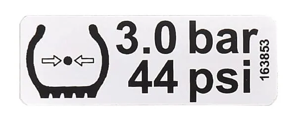 Štítek „3,0 BAR“ Fella