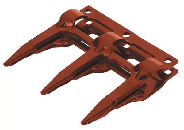 Trojitý prst, 14mm, červená