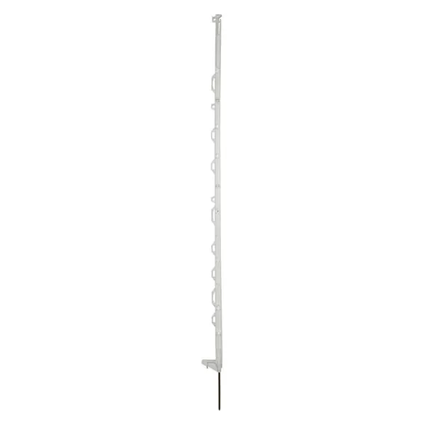 Plotový sloupek, polypropylen, standardní, 120 cm, bílý SS, 10 ks