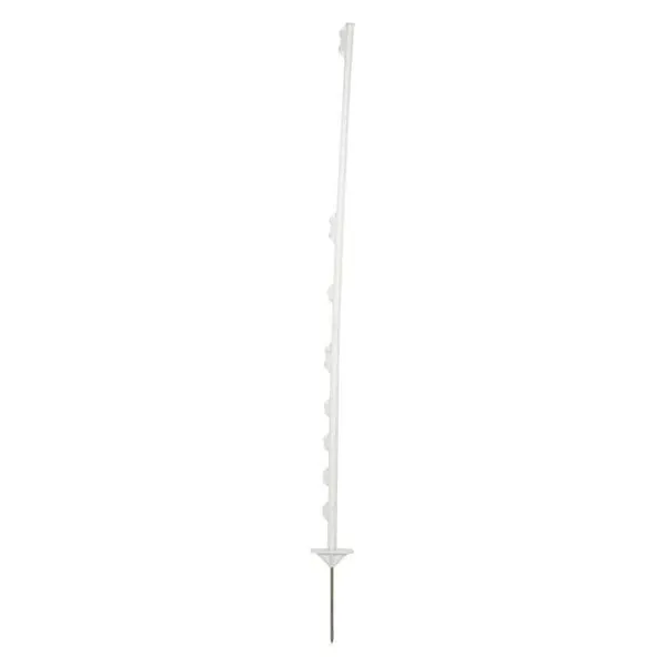 Plotový sloupek, polypropylen, standardní, 130 cm, bílý DS, 10 ks