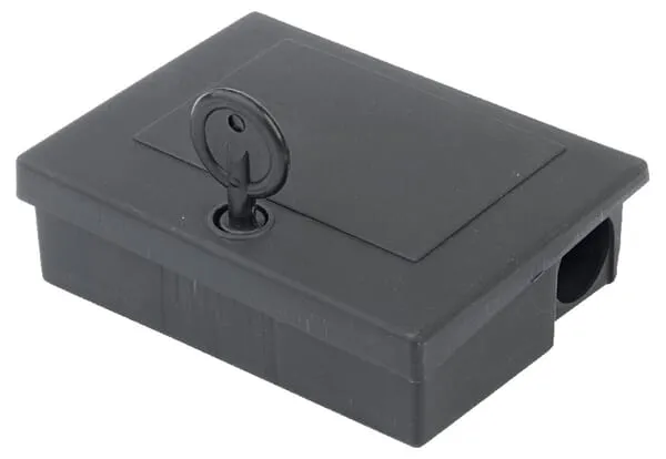 Deratizační stanice na myši