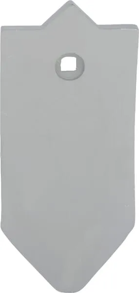 Radlice kultivátoru 250x120 mm tvrzená, zahnutá, 1 otvor, vhodná pro Unia