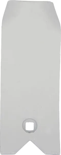 Odváděcí plech 240x100 mm tvrzený, zahnutý, 1 otvor, vhodný pro Unia