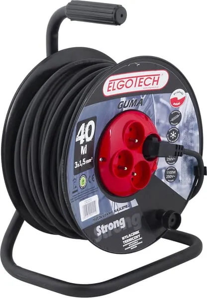 Prodlužovací kabel gumový, navinutý