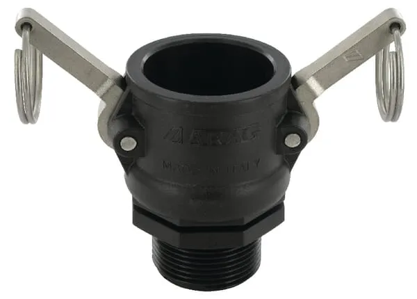 Spojka Camlock typ B 1 1/4" vnější závit, polypropylen