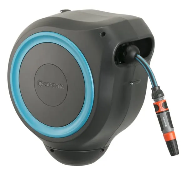 Nástěnný navíják hadic RollUp S, 15 m 1/2", včetně postřikovače