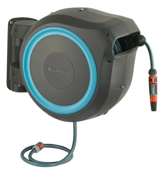 Nástěnný naviják hadic RollUp XL, 35 m 1/2", včetně postřikovače