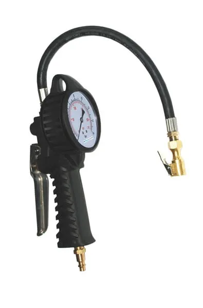 Měřič tlaku v pneumatikách analogový, 0–⁠12 bar