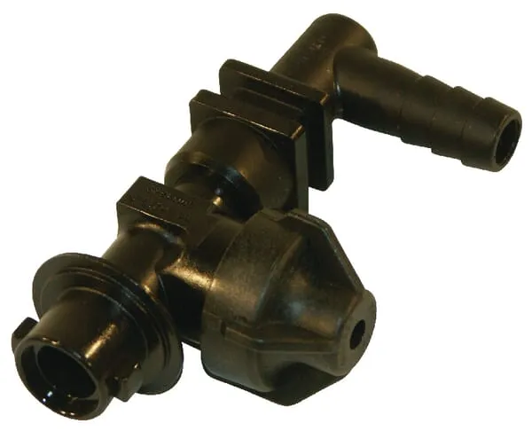 Koncovka držáku trysek pro montáž na hadici, jednoduchá, s pojistkou proti úkapu, připojení na bajonet