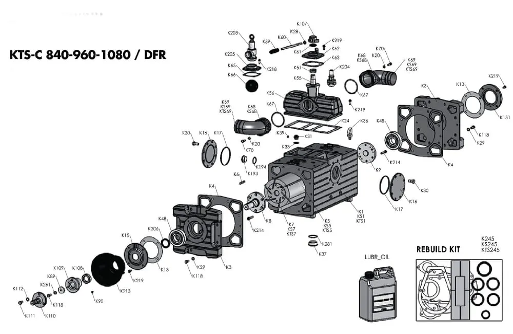 Čerpadlo vhodný pro BP KTS RevoBlock 224 KTS-C 840 DFR