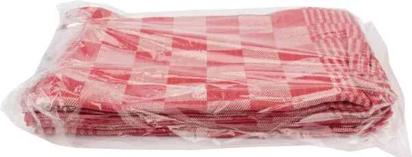 Utěrka/ručník 60x65 červená, 6 ks